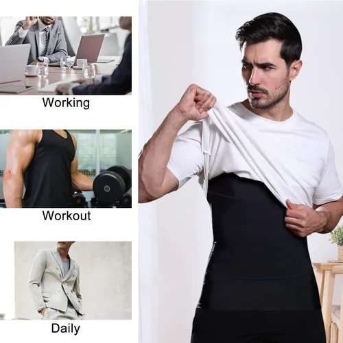 Miniatura 3 de Mens Slimming Body Shaper Compression Tank Top Undershirt Shapewear