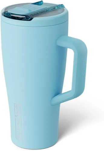 Miniatura 121 de BrüMate Era Flip - Vaso de 30 onzas con tapa con pajilla cubierta 100 % a prueba de fugas, popote higiénico cubierto, botella de agua de acero