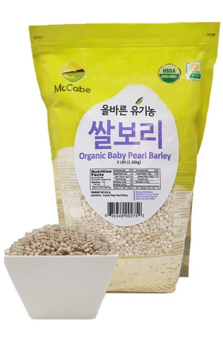 Miniatura 2 de McCabe Cebada perlada orgánica para bebé, grano de cebada perlada, certificado USDA y CCOF, producto de Estados Unidos, 3 libras (48 onzas)