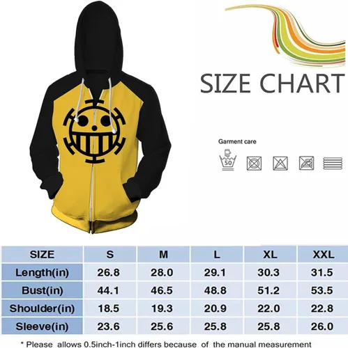 Miniatura 3 de Luffy - Sudadera con capucha de anime japonés, sudadera de manga larga para cosplay