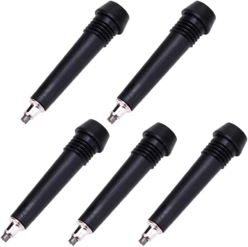 Paquete de 5 puntas de carburo de repuesto universales de acero de tungsteno para senderismo al aire libre, bastón de escalada, bastón para caminar,