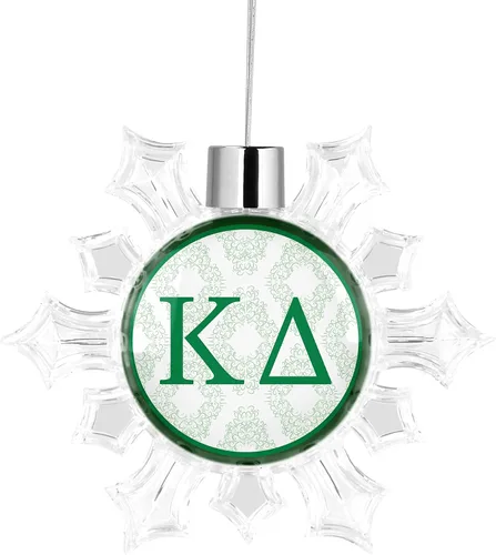 Miniatura 17 de Kappa Delta Sorority - Adorno para árbol de Navidad, diseño de copo de nieve, decoración para fiesta de árbol, hogar, vacaciones (Kappa Delta #10)