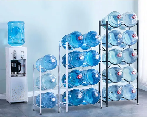 Miniatura 6 de Soporte para jarra de agua de 5 galones, estante de almacenamiento para botellas de agua, estante de soporte para contenedor de agua, organizador
