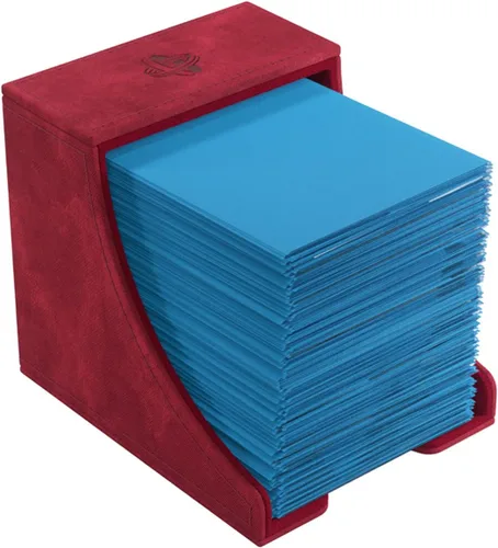 Miniatura 4 de Caja de cubierta GameGenic – Watchtower XL Roja 100CT – Almacenamiento de tarjetas TCG, OCG, CCG duradero y resistente – Compatible con Pokemon, Rojo