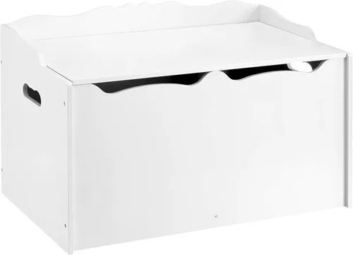 Miniatura 10 de Amazon Basics Caja de juguetes para niños, baúl organizador de madera, rosa, 30 x 18 x 19 pulgadas