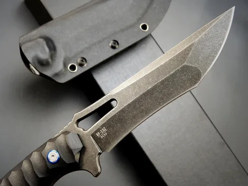 Miniatura 4 de Eafengrow EF132 Cuchillo de hoja fija, hoja de acero DC53, mango G10, cuchillos fijos EDC de espiga completa para trabajar, campamento, caza