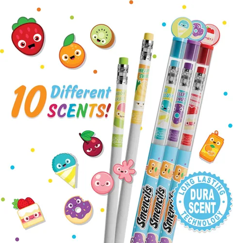 Miniatura 2 de Lápices de grafito Smencils (paquete de 2) – Lápices perfumados gourmet patentados HB #2, 10 unidades, regalos para niños, útiles escolares Original