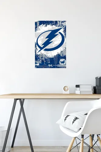 Miniatura 6 de Trends International NHL Tampa Bay Lightning - Póster de pared con logotipo Maximalist 23, 14.72 x 22.37 pulgadas, paquete de póster y alfiler
