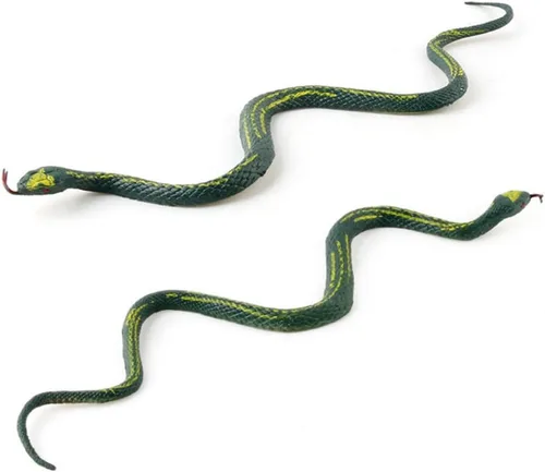 Miniatura 4 de Rubber Snake Realistic Snake Toy Rainforest Reptile for Party Favors Garden Props 12 Pcs