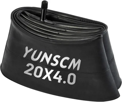 YUNSCM Tubo de neumático para bicicleta eléctrica de 20 x 4.0, válvula Schrader de 20 x 4.0, tubo interior de 1.260 in, compatible con Fat Bike 20 x