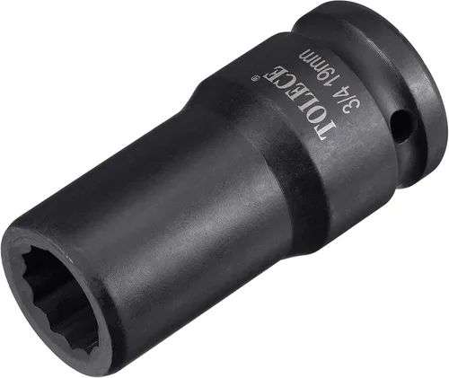 Miniatura 26 de uxcell 3/4-Inch Drive 0.827 in 12-Point Deep Impact Socket, CR-MO Steel 3.071 in Longitud, Tamaños métricos