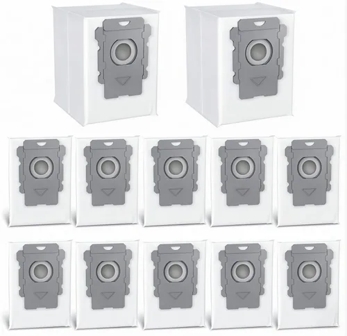 Paquete de 12 Bolsas de Aspiradora Compatibles con iRobot Roomba i3+, i4+, i5+, i6+, i7+, i8+, j5+, j6+, j7+, j8+, j9+, s9+, Bolsas de Repuesto para