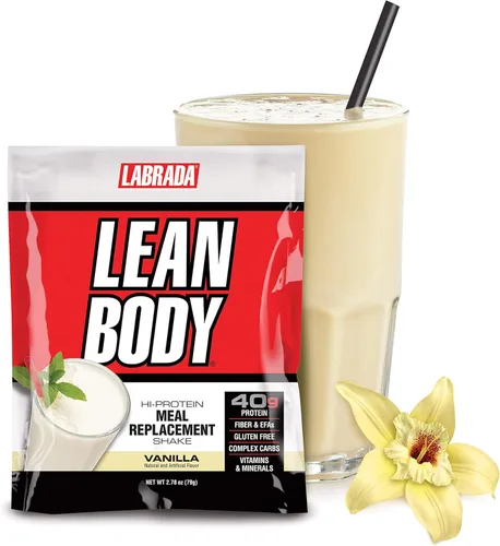 Miniatura 2 de Lean Body - Batido de reemplazo de comida de vainilla todo en uno. 40g de proteína, mezcla de suero MRP, 8g de grasas saludables y fibra, 22