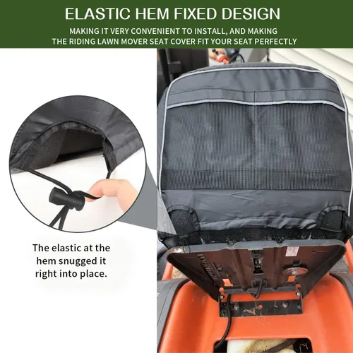 Miniatura 5 de Funda de asiento para cortacésped, funda de asiento de tractor Oxford de poliéster resistente con superficie acolchada de cojín, compatible