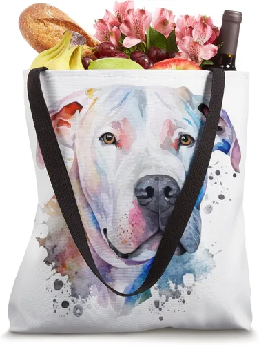 Miniatura 4 de Dogo Argentino Dog Colorful Watercolor Dog Tote Bag