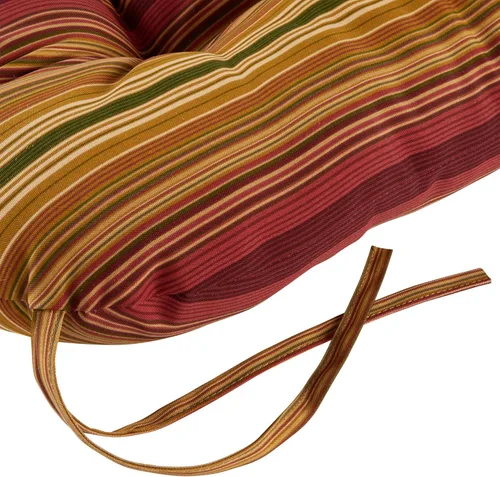 Miniatura 3 de Greendale Home Fashions Cojín para asiento y respaldo de exterior, 38 x 21 pulgadas, 1 unidad (paquete de 1), diseño de rayas canela