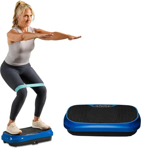 Miniatura 10 de Lifepro Waver Mini Vibration Plate Exercise Machine with Remote & Bands — Compact Whole Body Vibrating Plate for Lymphatic Drainage & Muscle Toning