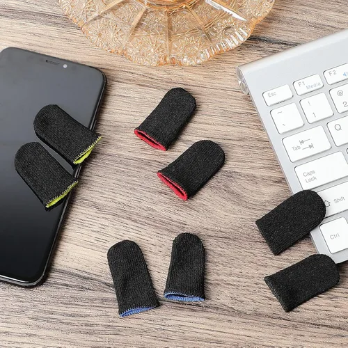 Miniatura 4 de Jiuguva 120 fundas para dedos para videojuegos, antisudor, para control de juego, manga para pulgar, transpirables, guantes de juegos para pantalla