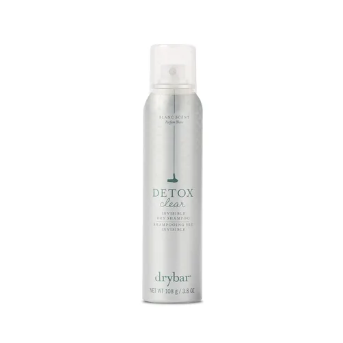 Drybar Detox Clear Invisible Dry Shampoo Spray, absorbe aceites ligeros, deja el cabello limpio y renovado con acabado transparente suave, para todo