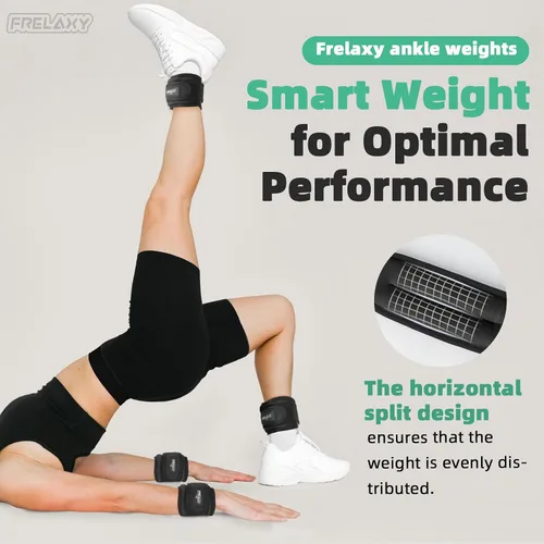 Miniatura 3 de Frelaxy Pesas de Tobillo y Muñeca para Mujeres, Hombres y Niños, Cómodas y Ajustables, Juego de Pesas para Piernas y Brazos para Caminar, Gimnasio