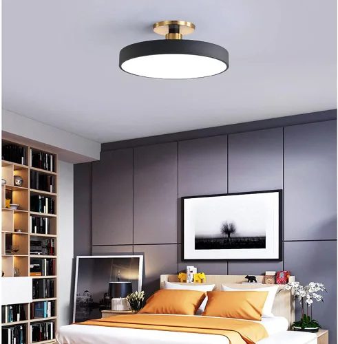 Miniatura 2 de Lámpara de techo de color de cúpula de 3 colores de luz variable instalación integrada cerca del techo, lámparas LED de montaje empotrado, luces