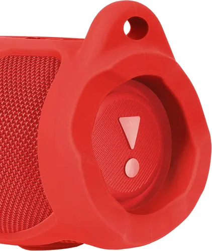 Miniatura 3 de GETGEAR Funda de silicona para JBL Charge 5, altavoz Bluetooth portátil, diseño destacado con más protección, mejor combinación en forma y color Rojo
