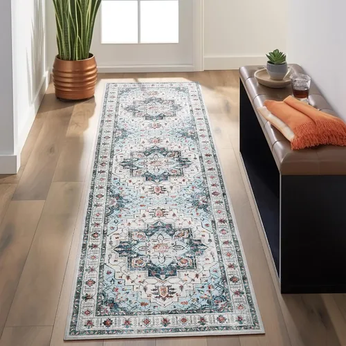 Miniatura 48 de zesthome Alfombra 4x6 - Alfombra Resistente a Manchas Lavable, Alfombras con Respaldo Antideslizante para Sala de Estar, Alfombras Pequeñas de Área