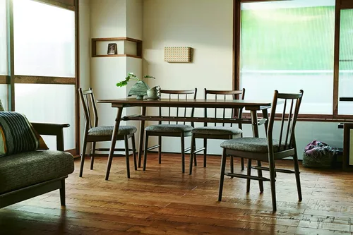 Miniatura 2 de Sakuraya Industrial DC-113N - Silla de comedor, color marrón moca, juego de 2