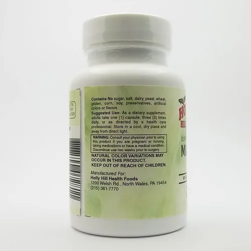 Miniatura 3 de Holly Hill Health Foods, Cardo lechero estandarizado europeo, 175 mg, 60 cápsulas