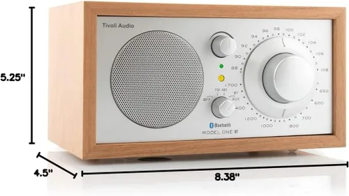 Miniatura 7 de Tivoli Audio Model One Radio AM/FM Bluetooth (Cereza/Plata)