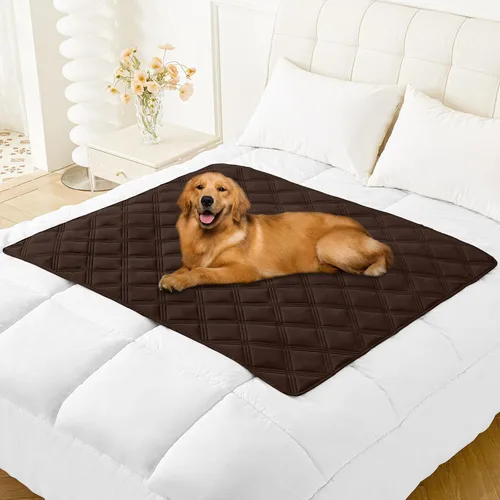Miniatura 102 de Smiry Funda Impermeable para Cama de Perro, Manta Suave Reversible para Mascotas, Lavable a Prueba de Fugas para Gatos y Perros, Funda para Sofá