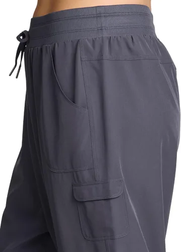 Miniatura 5 de RBX Active - Pantalón capri para mujer, talla grande, ligero, tejido, con cordón, estilo cargo