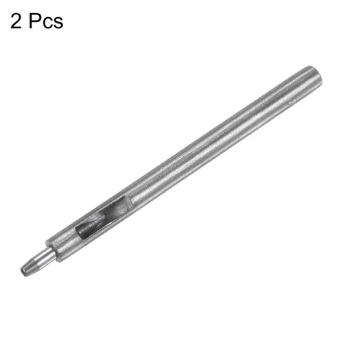 Miniatura 3 de HARFINGTON 2 piezas de perforador de cuero de 0.098 in recto, redondo, ojal, remache a presión, fijador para cuero, artesanía, ropa, bolso, cortina