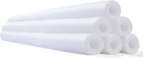 Hanaive 6 paquetes de fideos de piscina, tubo de espuma flotante para natación de 52 pulgadas, fideos huecos a granel, flotadores resistentes para