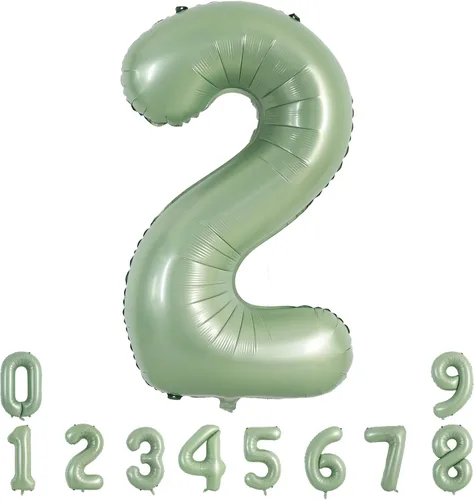Miniatura 158 de TONIFUL 40 Inch Pastel Blue Number 8 Foil Balloons Large Mylar Foil Digital 8 Balloons for 8th Birthday, Gender Neutral Party, Baby Shower, Oro rosa