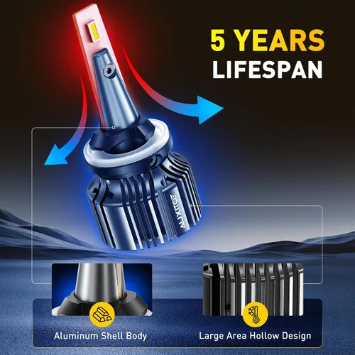 Miniatura 5 de AUXITO Bombillas LED antiniebla 880/899/893, 3000 K, amarillo dorado, 18000 lm, kit de luces antiniebla ámbar 1000% más brillantes, repuesto OEM 1:1