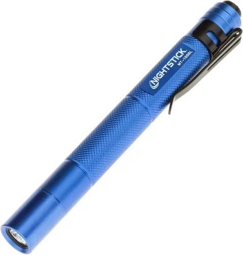 Nightstick MT-100BL Mini-TAC Linterna LED de Metal - 2 AAA, 5.4 in (137 mm), Azul