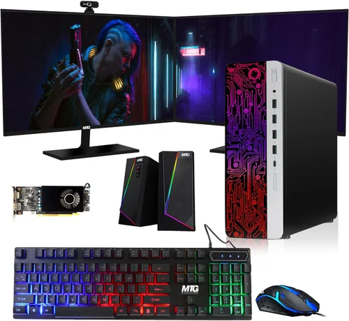 Miniatura 13 de PC de escritorio HP G3 para juegos, Intel Core i7 6ª generación, gráficos AMD RX 550, 32 GB de RAM, SSD de 1 TB, monitor MTG de 24 pulgadas, teclado