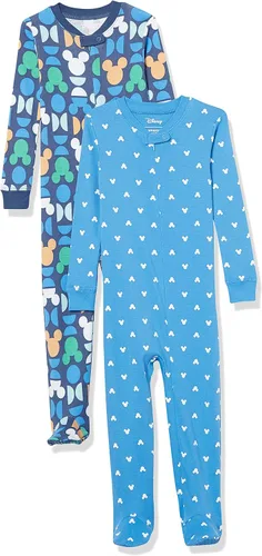 Miniatura 47 de Amazon Essentials Disney Marvel Star Wars - Pijama unisex de algodón con pies para bebés y niños pequeños, paquete múltiple