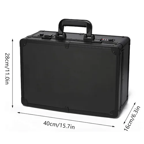 Miniatura 6 de CNCEST Estuche de transporte para peluquería, kit de herramientas de peluquería grande para salón de belleza, estuche de transporte portátil de Negro