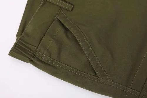 Miniatura 5 de Plaid&Plain Pantalones cargo ajustados con rodillas articuladas para hombre