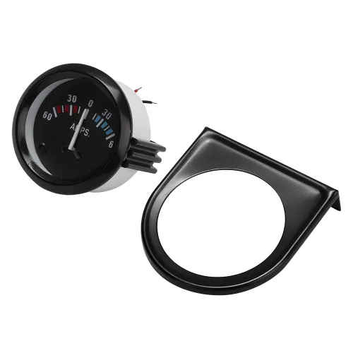 Miniatura 4 de Medidor 60 0 60 Amp Analógico Calibre 2.047 in Ajuste Universal para Vehículos y Aplicaciones Marinas con Pantalla Retroiluminada
