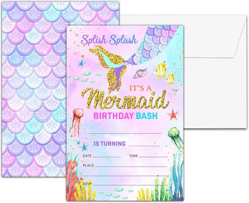 Miniatura 45 de Invitaciones para fiesta de primer cumpleaños, invitaciones de cumpleaños con purpurina de globo, invitaciones de cumpleaños de doble cara