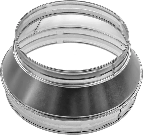 Miniatura 13 de Repa Market Reductor de conducto redondo macho de 4 a 3 pulgadas - Acoplador/aumentador de tubo de acero galvanizado - Acoplamiento para sistemas
