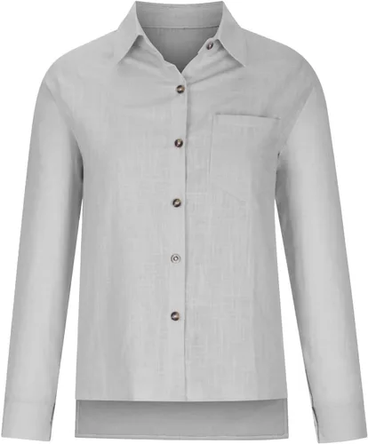 Miniatura 76 de SMIDOW Camisa de algodón y lino con botones para mujer