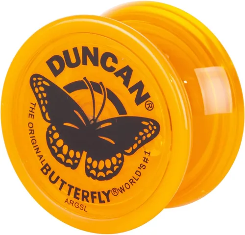 Duncan Toys Butterfly - Yoyó para principiantes con cuerda, eje de acero y cuerpo de plástico, naranja