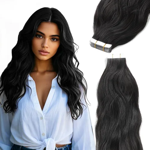 Miniatura 19 de Lacer Extensiones de cabello humano con punta en I, extensiones de cabello humano rizado lacio color negro natural, 1B de 12 pulgadas, extensiones