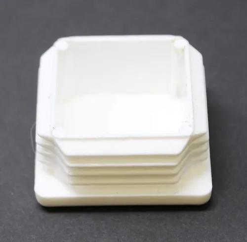 Miniatura 4 de Tapa de tubo cuadrada blanca de plástico universal de 1-1/2 pulgadas, tapón de acabado, tapa de extremo de tubo de tubo, deslizamiento de silla