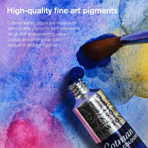 Miniatura 3 de Acuarela Cotman, tubo de 0.27 oz, color carmesí alizarina Gris de Payne
