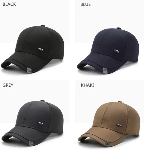 Miniatura 2 de talajee Gorra de béisbol de algodón para hombre y mujer, ajustable, para papá, color negro, para golf, de perfil bajo